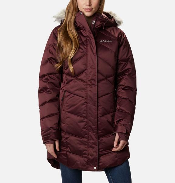 Columbia Lay D Down II Parkas Red For Women's NZ5481 New Zealand